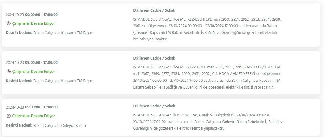 İstanbul'un 21 ilçesinde 8 saati bulacak elektrik kesintisi! Bu gece yarısından itibaren başlıyor 32